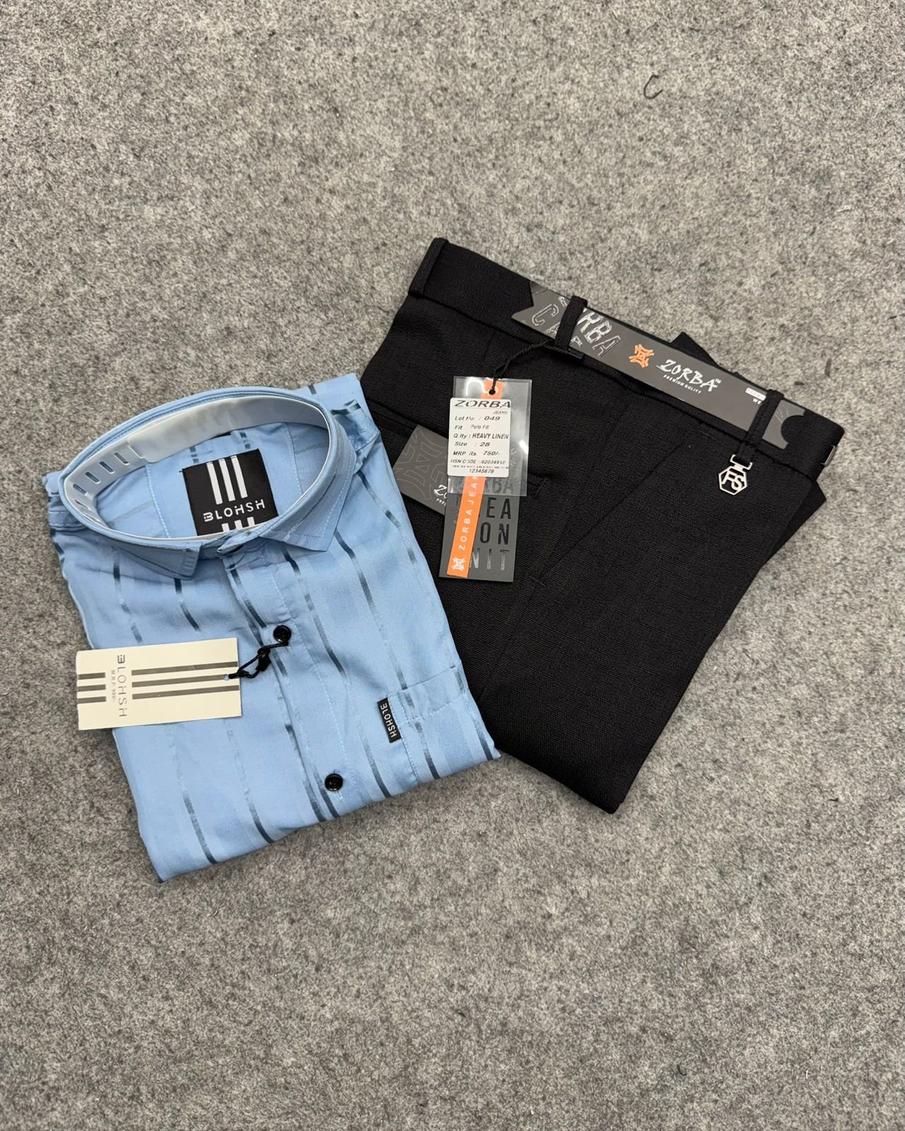 Party Wear Stripes + Linen Polo Fit